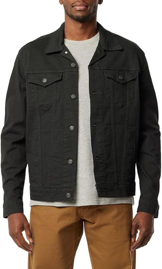 Men's Classic Button-Down Blue Denim Trucker Jacket