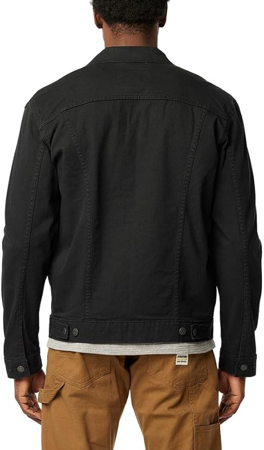 Men's Classic Button-Down Blue Denim Trucker Jacket