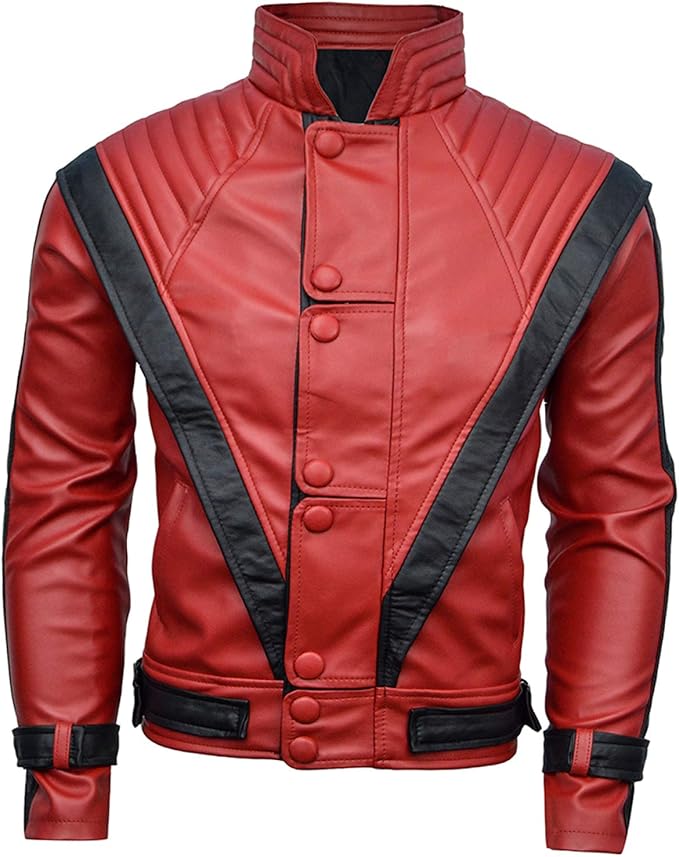 Michael Jackson Red Thriller Faux Leather Jacket