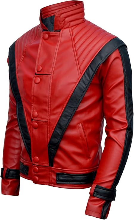 Michael Jackson Red Thriller Faux Leather Jacket