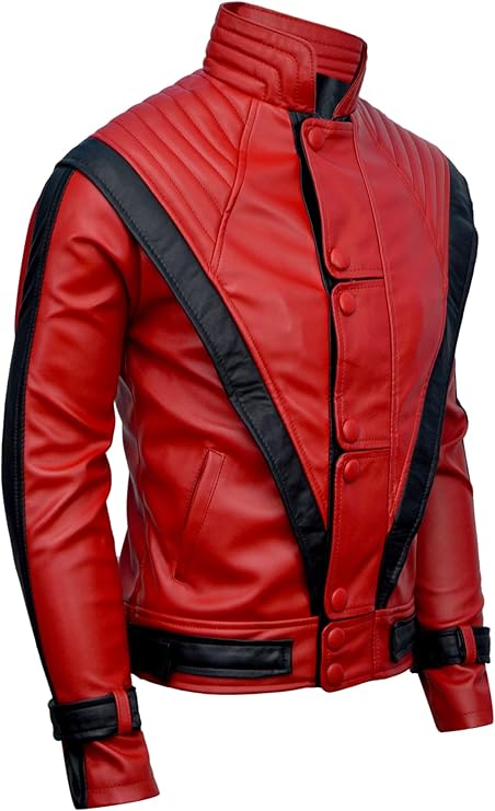 Michael Jackson Red Thriller Faux Leather Jacket