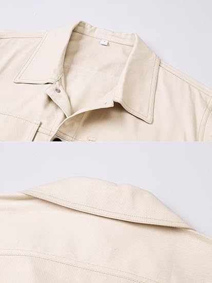 Men's Casual Cotton Trucker Jacket