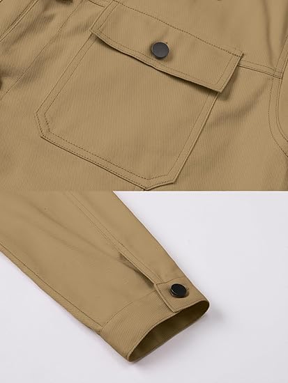 Men's Casual Cotton Trucker Jacket