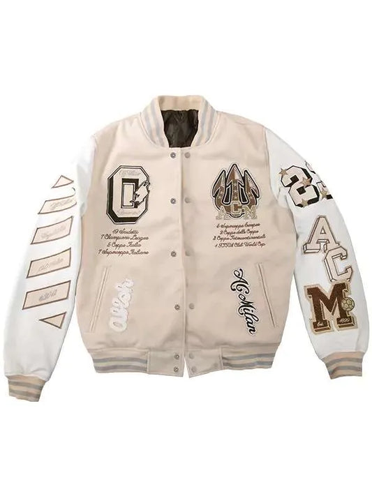 Men's Premium Embroidered Varsity Bomber Jacket