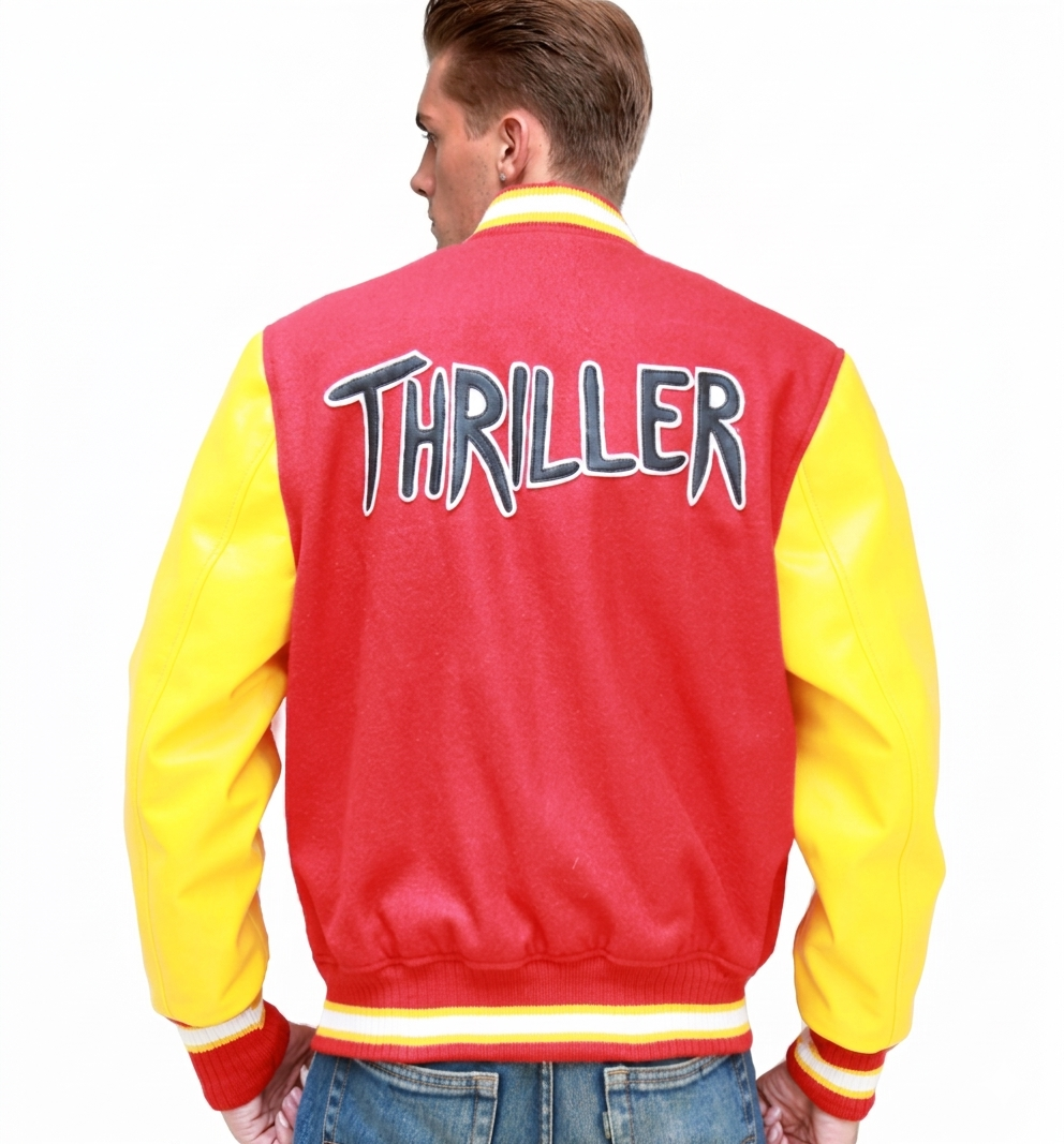 MJ Thriller Letterman Michael Jackson Varsity Bomber Jacket
