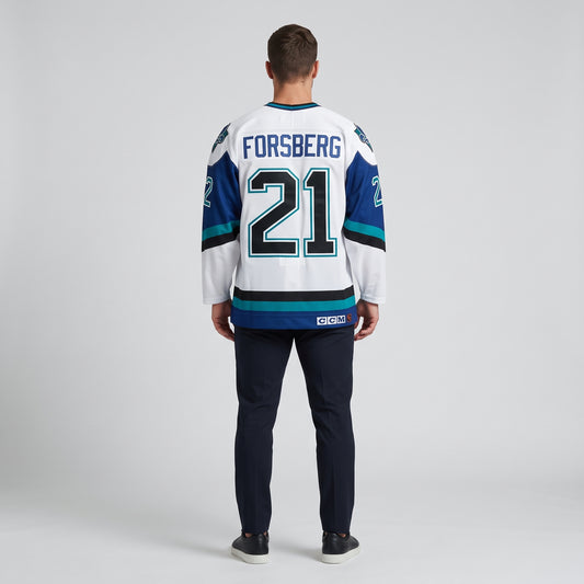 Quebec Nordiques Peter Forsberg 1995-96 Shelved Wolf Hockey Jersey