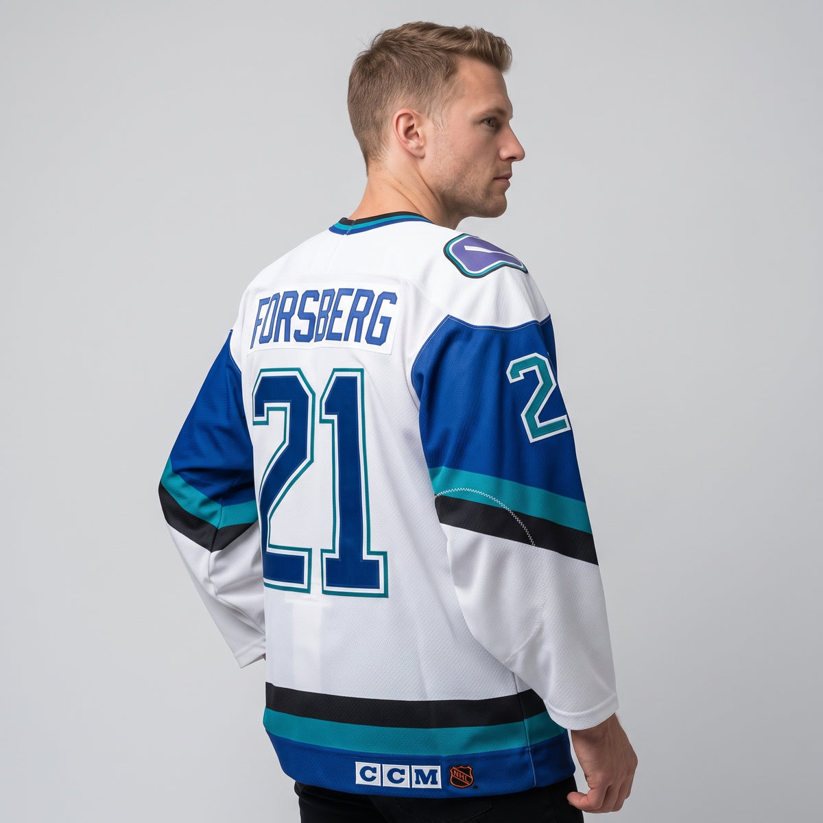 Quebec Nordiques Peter Forsberg 1995-96 Shelved Wolf Hockey Jersey