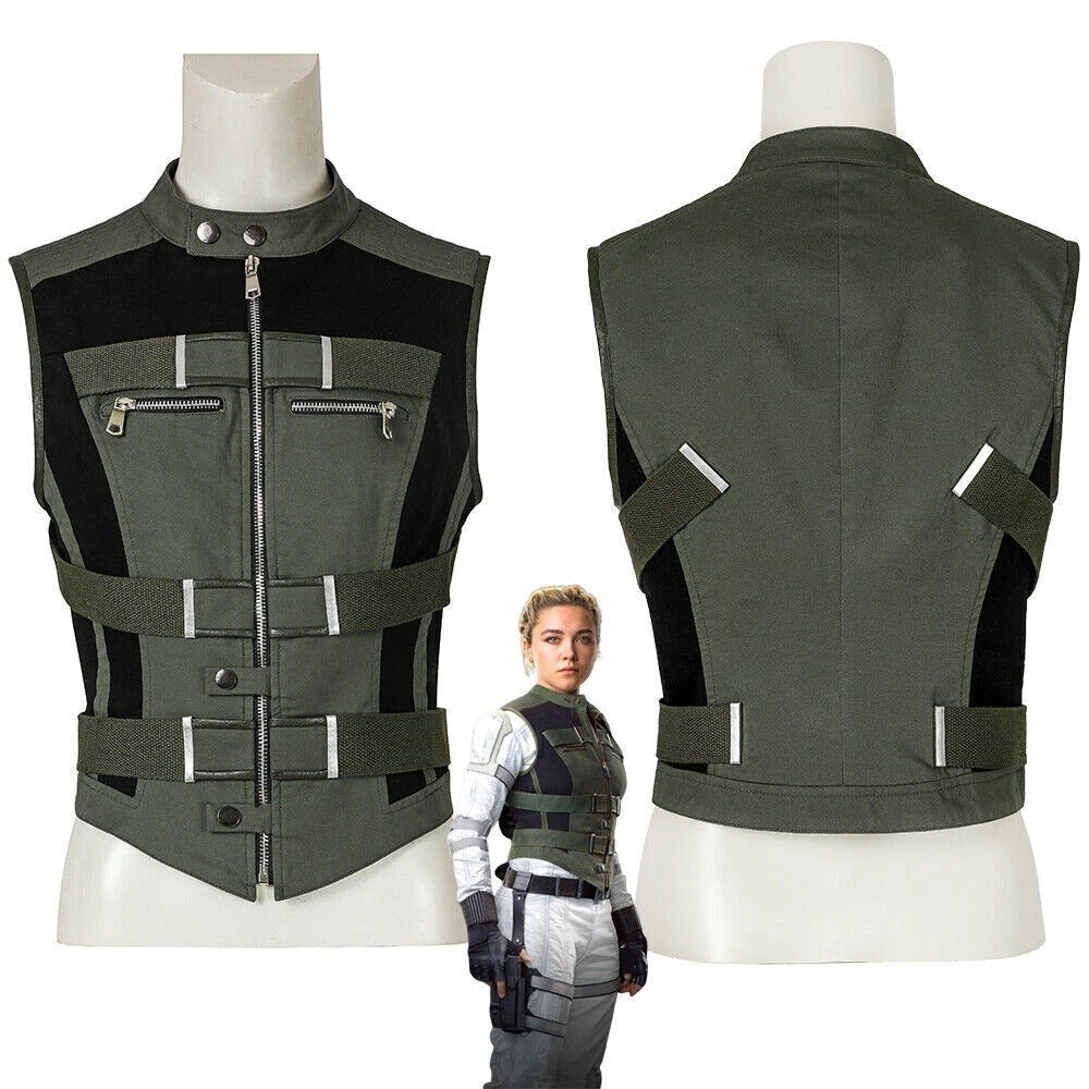 Yelena Belova Green Vest For Halloween